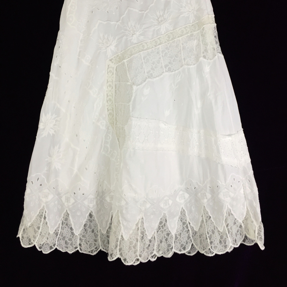 Lace insert Edwardian Styl Peasant Skirt Festival